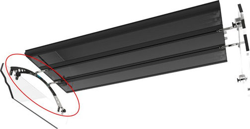 Produktbild von Giesemann Universalhalter Paar für Giesemann-Aquarienleuchten in Irridium Metallic Silber