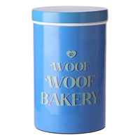 Produktbild von Giftcompany Leckerlidose Love Pets Woof Woof Bakery Blau 13 x 20 x 13 cm