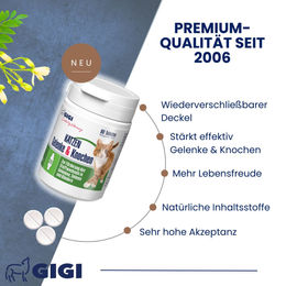 GIGI VET Gelenk Komplex für Katzen Gelenktabletten mit Glucosamin MSM Chondroitin und Ester C zur Unterstützung von Gelenken und Knochen 38 g – Bild 1 von 7