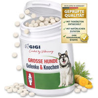 Produktbild von GIGI VET Gelenk-Supplement für große Hunde und Senioren zur Unterstützung von Gelenken und Knochen 100 Stück - 100 x 320 g