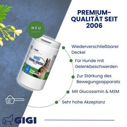 GIGI VET Gelenke & Knochen Pulver für Hunde 500 g - 500 g – Bild 1 von 4