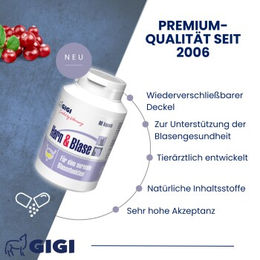 GIGI VET Harn & Blase Nahrungsergänzung Kapseln für alle Altersstufen 14 Stück – Bild 1 von 4