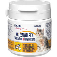 Produktbild von GIGI VET Katzenwelpen Nahrungsergänzung Tabletten Fisch für Wachstum und Entwicklung ohne künstliche Zusätze