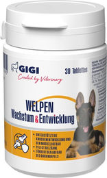 GIGI VET Nahrungsergänzung für Welpen zur Unterstützung von Gelenken und Knochen ohne künstliche Aromen oder Konservierungsstoffe 50 Tabletten - 30 x 48 g – Bild 1 von 3