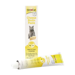 GimCat Cheese Biotin Paste Katzensnack für Haut und Fell 100 g - 100 g – Bild 1 von 4