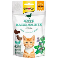 Produktbild von GimCat Crunchy Snacks Ente mit Katzenminze Leckerli für Katzen 6x50g