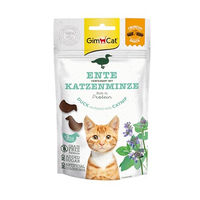 Produktbild von GimCat Crunchy Snacks Ente mit Katzenminze proteinreiches Katzenleckerli 50 g - 6 x 50 g