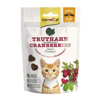 Produktbild von GimCat Crunchy Snacks Truthahn mit Cranberries Katzenleckerli 50 g - 50 g