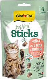 GimCat Crunchy Sticks Lachs und Quinoa Leckerli für Katzen 50 g - 50 g – Bild 1 von 3