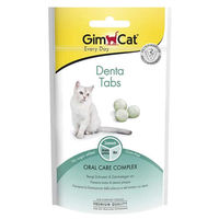 Produktbild von GimCat Denta Tabs Zahnpflege Dentalsnack für Katzen 40 g - 40 g