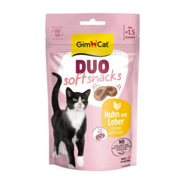 GimCat Duo Soft Snacks Huhn mit Leber Katzensnack 50 g - 50 g – Bild 1 von 2