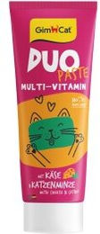 GimCat GIMBORN Duo Paste Multivitamin mit Käse und Katzenminze für erwachsene Katzen 75g – Bild 1 von 3