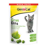 Produktbild von GimCat GrasBits Getreidefreier Katzensnack mit echtem Gras für alle Altersstufen 425 g - 425 g
