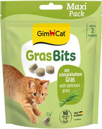 GimCat GrasBits Katzensnack mit Milch und Molkereierzeugnissen zur Unterstützung der Verdauung und Haarballenregulierung 140 g - 2 x 140 g – Bild 1 von 9