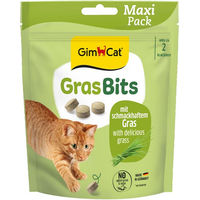 Produktbild von GimCat GrasBits Katzensnack mit Milch und Molkereierzeugnissen zur Unterstützung der Verdauung und Haarballenregulierung 140 g - 2 x 140 g