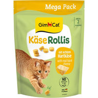 Produktbild von GimCat Käse Rollis getreidefreier Katzensnack mit echtem Hartkäse 425 g - 425 g