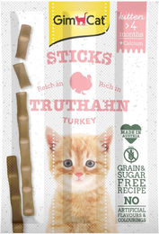 Produktbild von GimCat Kitten Crunchy Sticks Truthahn 8x3g - 8 x 3 g