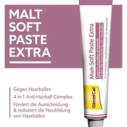 GimCat Malt-Soft Paste Extra Malzpaste für Katzen zur Unterstützung der Verdauung und gegen Haarballen 200 g - 3 x 200 g – Bild 1 von 3
