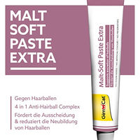 Produktbild von GimCat Malt-Soft Paste Extra Malzpaste für Katzen zur Unterstützung der Verdauung und gegen Haarballen 200 g - 3 x 200 g