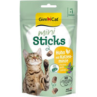 Produktbild von GimCat Mini Sticks Huhn und Katzenminze Crunchy Leckerli für Katzen 6x50g