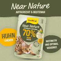 Produktbild von GimCat Near Nature Huhn Katzen Nassfutter Paté Getreidefrei Adult 16 x 85 g - 16 x 85 g