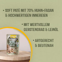 GimCat Near Nature Katzen Nassfutter Huhn & Fasan Getreidefrei Ohne Zucker Adult 16 x 85 g Beutel - 16 x 85 g – Bild 1 von 3