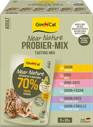 GimCat Near Nature Katzen Pastete Probierpaket für erwachsene Katzen mit hohem Fleischanteil getreidefrei 6 x 85 g - 6 x 85 g – Bild 1 von 4