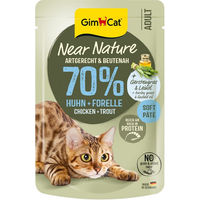 Produktbild von GimCat Near Nature Katzenfutter Huhn getreidefrei ohne Zucker mit hohem Fleischanteil 16 x 85 g