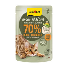 GimCat Near Nature Katzenfutter Huhn und Kaninchen 16x85g – Bild 1 von 1