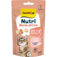 Produktbild von GimCat Nutri Biotin Bites mit Lachs für Haut und Fell 40 g