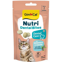 Produktbild von GimCat Nutri Dental Bites Zahnpflege Leckerli für Katzen 8x40g
