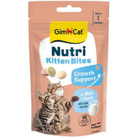 Produktbild von GimCat Nutri Kitten Bites Leckerli für Katzen Kitten getreidefrei und ohne Zucker 8x40g