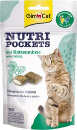 GimCat Nutri Pockets Katzenminze Leckerli mit Multi-Vitamin zur Unterstützung des Immunsystems 60 g - 60 g – Bild 1 von 3