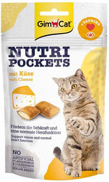 Produktbild von GimCat Nutri Pockets Leckerli mit Käse 12x60g für Katzen