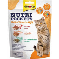 Produktbild von GimCat Nutri Pockets Malt und Vitamin Mix Leckerli für Katzen 10x15g