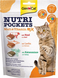 GimCat Nutri Pockets Malt Vitamin Mix Leckerli für Katzen 150 g – Bild 1 von 3