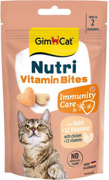 GimCat Nutri Vitamin Bites Huhn Leckerli zur Unterstützung von Immunsystem und Verdauung 40 g – Bild 1 von 1