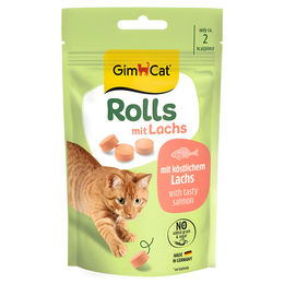 Produktbild von GimCat Rolls Katzen Leckerli mit Lachs 40 g
