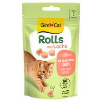 Produktbild von GimCat Rolls Katzen Leckerli mit Lachs 40 g
