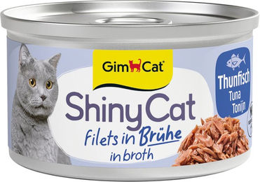 GimCat ShinyCat Filet in Brühe Thunfisch für Katzen aller Altersstufen 6 x 70 g - 6 x 70 g – Bild 1 von 2