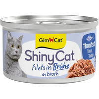 Produktbild von GimCat ShinyCat Filet in Brühe Thunfisch für Katzen aller Altersstufen 6 x 70 g - 6 x 70 g