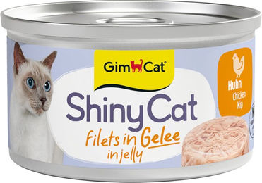 GimCat ShinyCat Filet in Jelly Huhn für Senior Katzen 6 x 70 g - 6 x 70 g – Bild 1 von 2
