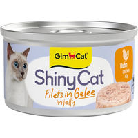 Produktbild von GimCat ShinyCat Filet in Jelly Huhn für Senior Katzen 6 x 70 g - 6 x 70 g