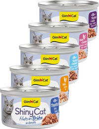 GimCat ShinyCat Filets in Brühe Huhn Katzen-Schlecksnack – Bild 1 von 2