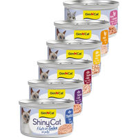 Produktbild von GimCat ShinyCat Filets in Jelly Thunfisch mit Huhn Katzen Nassfutter 24 x 70 g