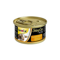 Produktbild von GimCat ShinyCat in Jelly Thunfisch mit Hühnchen Nassfutter für erwachsene Katzen 24 x 70 g