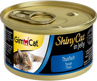 GimCat ShinyCat Katzen Leckerli Filet in Jelly Thunfisch für erwachsene Katzen 48 x 70 g - 6 x 70 g – Bild 1 von 4