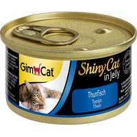 Produktbild von GimCat ShinyCat Katzen Leckerli Filet in Jelly Thunfisch für erwachsene Katzen 48 x 70 g - 6 x 70 g