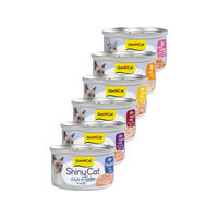 Produktbild von GimCat ShinyCat Katzen Nassfutter Filets in Gelee Thunfisch 24 x 70 g glutenfrei ohne Zucker und Konservierungsstoffe