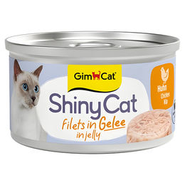 Produktbild von GimCat ShinyCat Katzen-Snack Huhn in Gelee 24 x 70 g